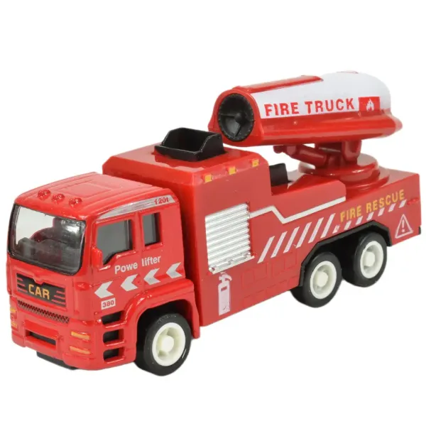 Fire Rescue Team: set de 4 mașini de pompieri din metal imaginea 4