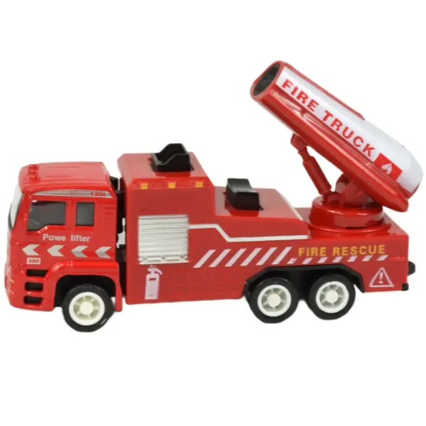 Fire Rescue Team: set de 4 mașini de pompieri din metal imaginea 5