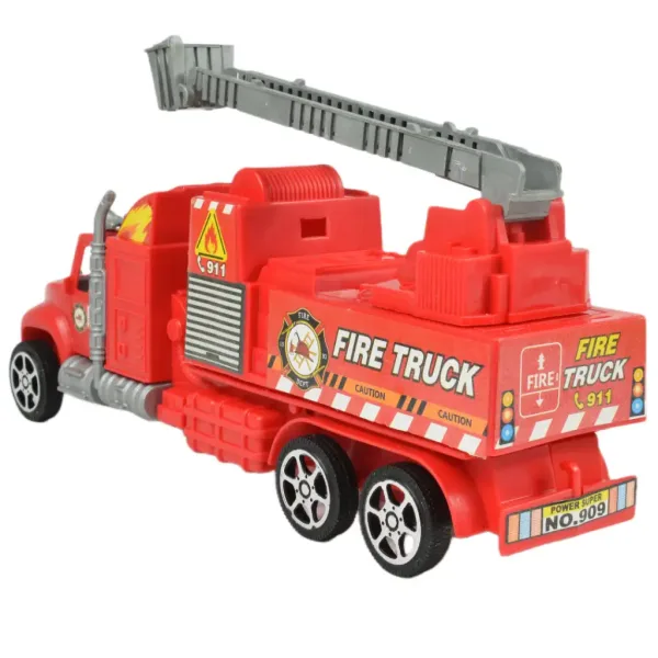Fire Truck: Camion de pompieri cu roți de aterizare în două variante de 26cm. imaginea 4