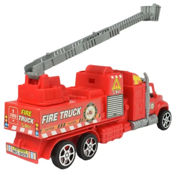 Fire Truck: Camion de pompieri cu roți de aterizare în două variante de 26cm. imaginea 5
