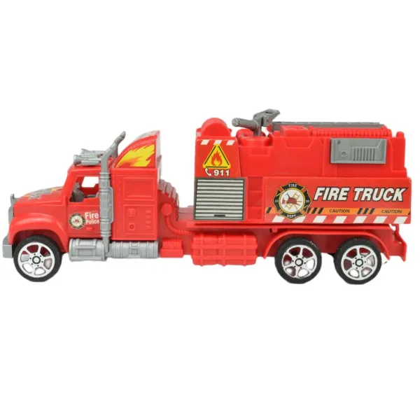 Fire Truck: Camion de pompieri cu roți de aterizare în două variante de 26cm. imaginea 7