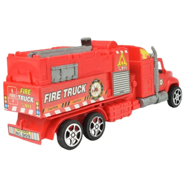 Fire Truck: Camion de pompieri cu roți de aterizare în două variante de 26cm. imaginea 9