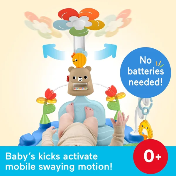 Fisher-Price: Covoraș de joacă interactiv cu ursuleț - Mattel imaginea 3