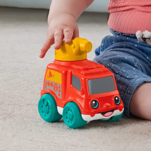 Fisher-Price: Mașinuță de împins - Veselul Pompier - Mattel imaginea 2