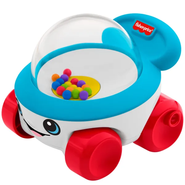Fisher-Price: Mașinuță de împins Tili-toli cu mărgele colorate care sar - Mattel imaginea 1