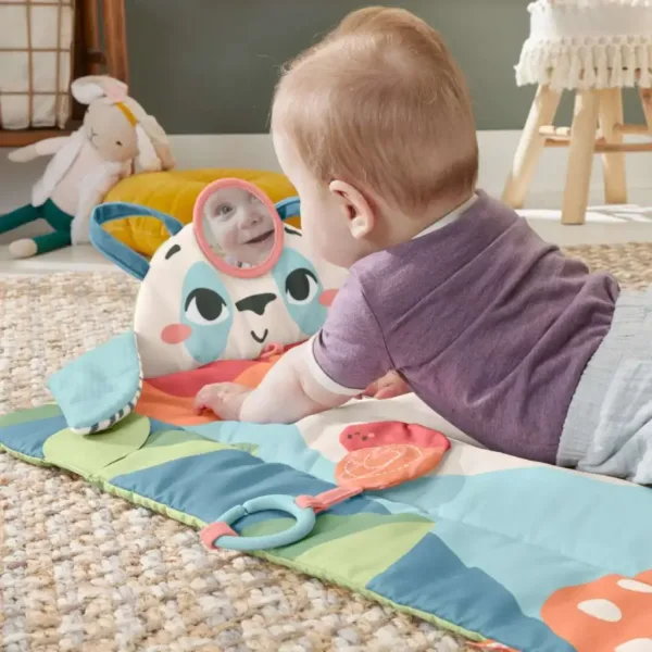 Fisher-Price: Saltea de joacă cu pandă, rulabilă - Mattel imaginea 3