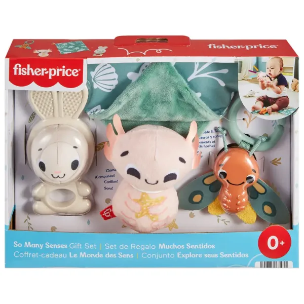 Fisher-Price: Sensimals Salut Senzorial set de jucării pentru bebeluși, 4 piese - Mattel imaginea 7
