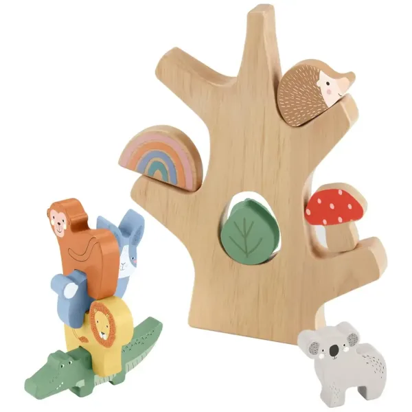 Fisher Price: Wood pădurea echilibrată din lemn - Mattel imaginea 2