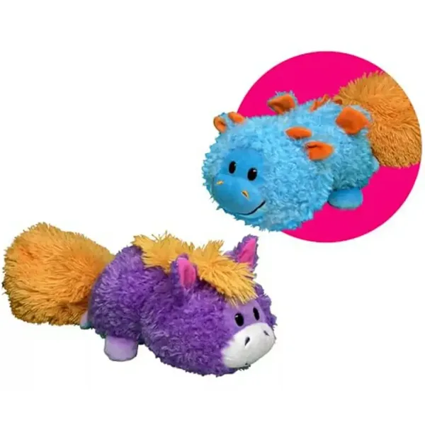 FlipaZoo: Figurină de pluș reversibilă de 28 cm, de la dragon la unicorn imaginea 1