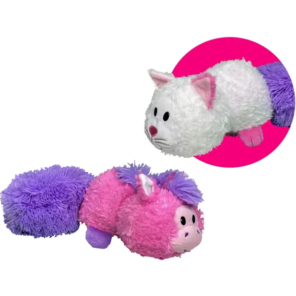 FlipaZoo: Figurină de pluș reversibilă de 28 cm, de la unicorn la pisică imaginea 1