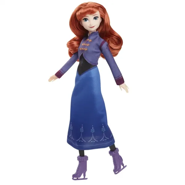 Frozen: Păpușa Anna patinatoare - Mattel imaginea 2