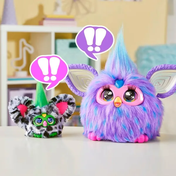 Furby: Figurină interactivă de pluș Furblets Moo-Boo - Hasbro imaginea 4