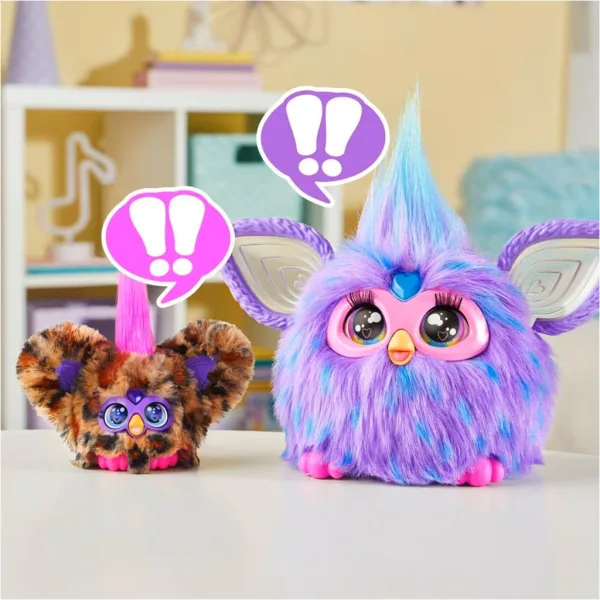 Furby: Jucărie de pluș interactivă Furblets Chee-Chee - Hasbro imaginea 4