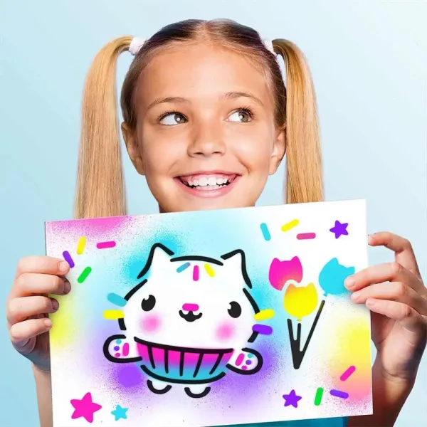 Gabi Casa de Păpuși: Set de colorat cu aerograf în geantă imaginea 10