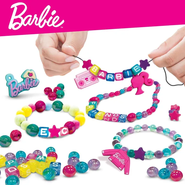 Geantă pentru creat bijuterii fashion Barbie cu mărgele – Lisciani imaginea 3
