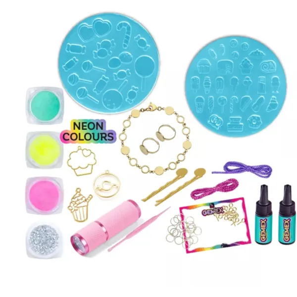 Gemex: Set de creare bijuterii comestibile din gel cu pietre prețioase imaginea 2