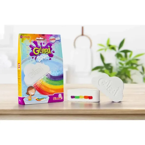 Glibbi Boom: bombă de baie în formă de nor cu culori de curcubeu - Simba toys imaginea 5