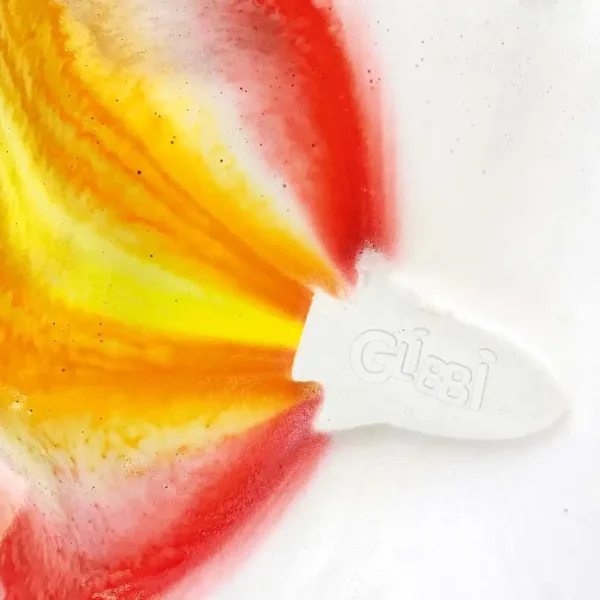 Glibbi Rocket: Bombă de baie în formă de rachetă cu culori de flacără - Jucării Simba imaginea 3