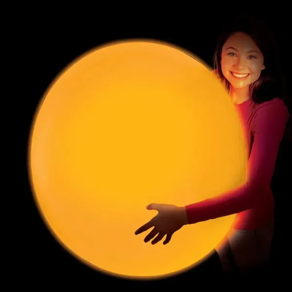 Glowzilla Wubble minge cu bule luminoase neon portocaliu 75cm imaginea 2