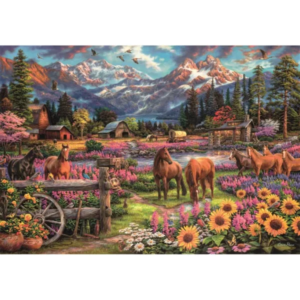 HQC Călăreț în galop liber - puzzle de 3000 piese - Clementoni imaginea 2