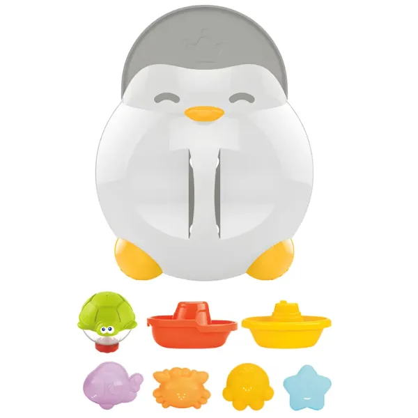 Happy World: Joc de baie cu pinguini și animale marine imaginea 2