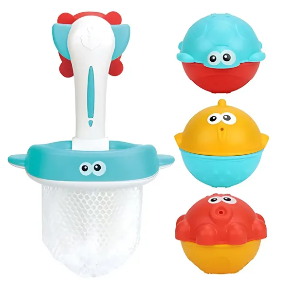 Happy World: Joc de pescuit cu animale marine pentru baie imaginea 2