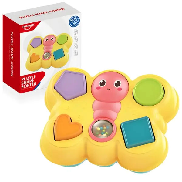 Happy World: Joc de potrivire a formelor de fluturi 19cm imaginea 1