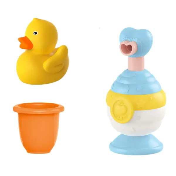 Happy World: Set de jucării de baie cu rață mică în două variante imaginea 3