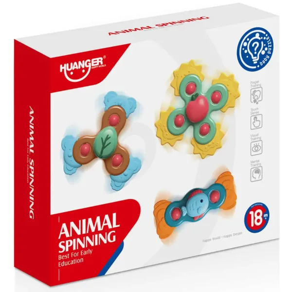 Happy World: Set de jucării pentru dezvoltarea abilităților cu animale, 3 piese imaginea 5