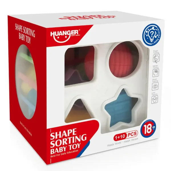 Happy World: Set vesel de sortare forme cu 10 piese imaginea 3