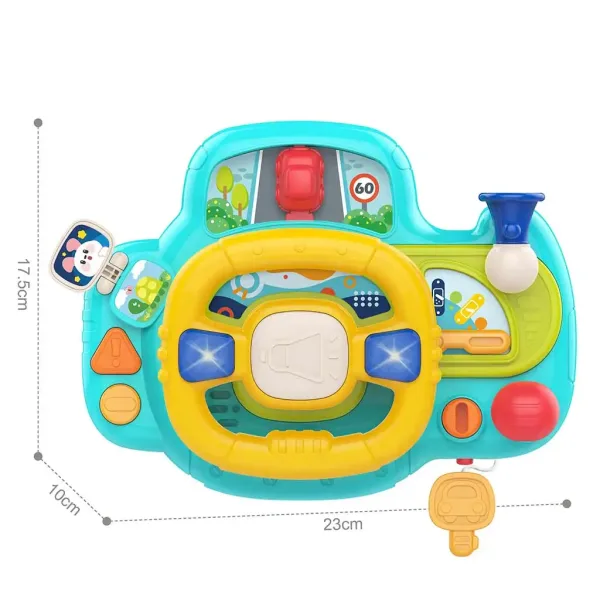 Happy World: Volan multifuncțional cu efecte de lumină și sunet 23x17,5cm imaginea 2