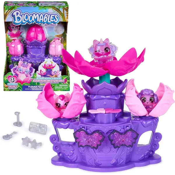 Hatchimals: Set de joacă Festivalul Florilor Bloomables - Spin Master imaginea 2