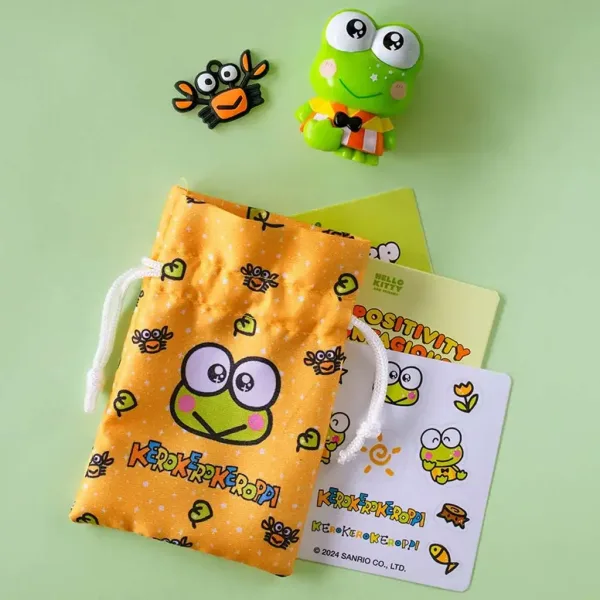 Hello Kitty: Figurină Keroppi în cutie cu accesorii 6cm imaginea 3