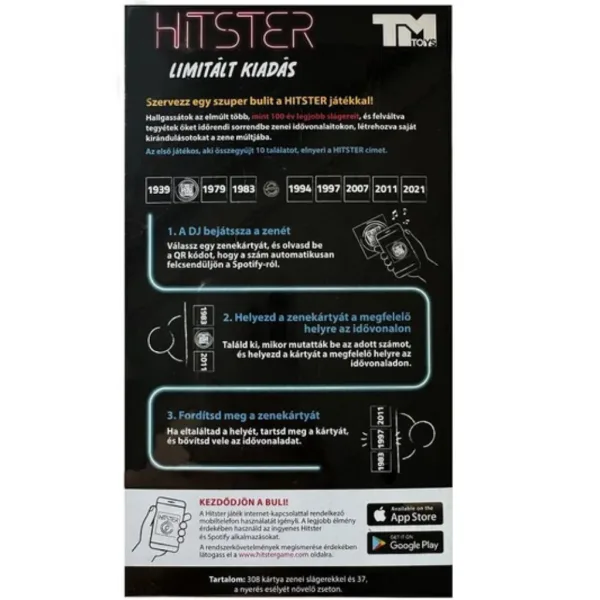 Hitster ediția maghiară joc de societate imaginea 2
