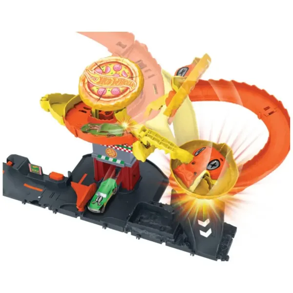 Hot Wheels City: Atacul Cobrei la pizzerie set de piste - Mattel imaginea 3