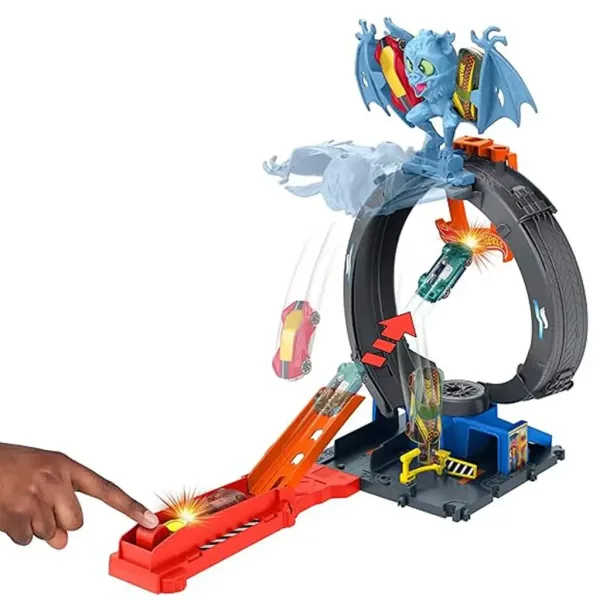 Hot Wheels: Cursa cu bucla de lilieci - Mattel imaginea 2