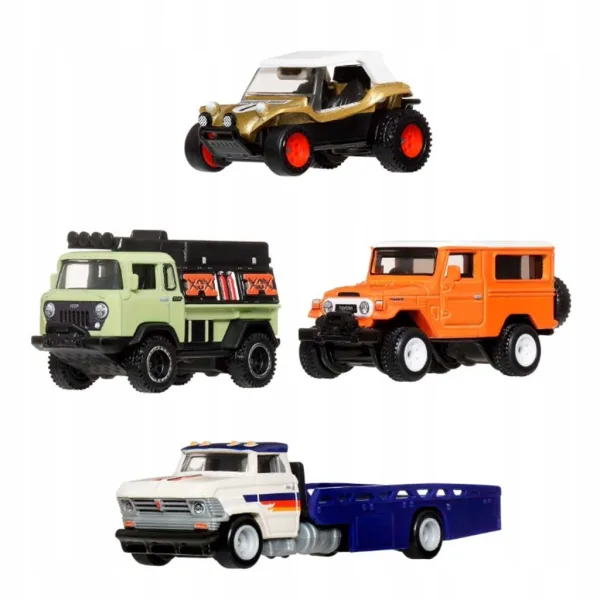Hot Wheels: Set de 4 mașinuțe Premium Extreme Off-Road - Mattel imaginea 2