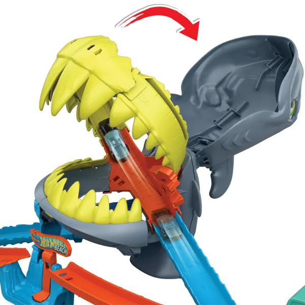 Hot Wheels: Set de pistă Atacul rechinului cu mașinuță - Mattel imaginea 4