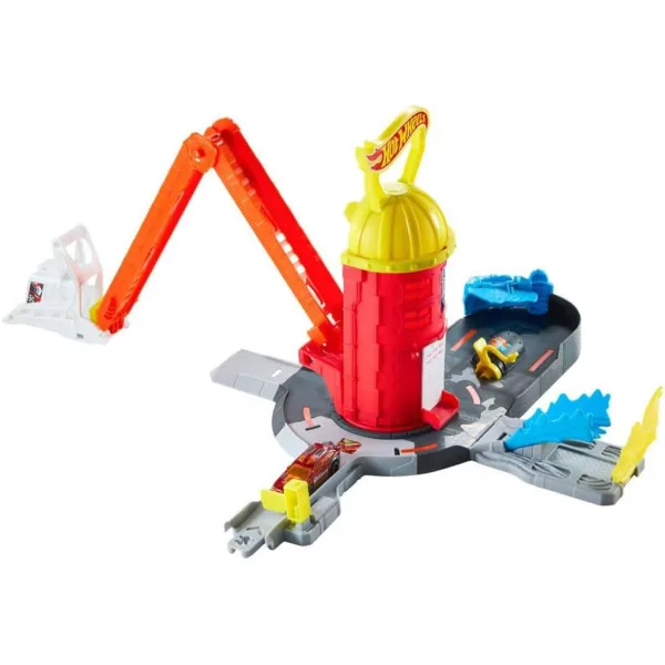Hot Wheels: Set de pistă Turnul de pompieri - Mattel imaginea 3