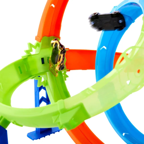 Hot Wheels: Set de pistă pentru cascadorii cu dublă buclă - Mattel imaginea 2