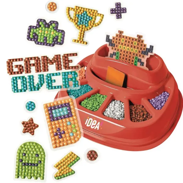 Idea! Game Icons set de creare a imaginilor cu pietre strass - Clementoni imaginea 2