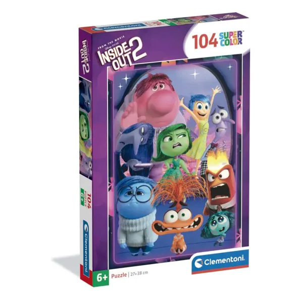 Inside Out 2 Furi personaje puzzle supercolor de 104 piese - Clementoni imaginea 1