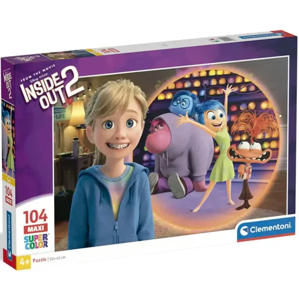 Inside Out 2: Maxi Super Color Puzzle 104 piese - Clementoni imaginea 1
