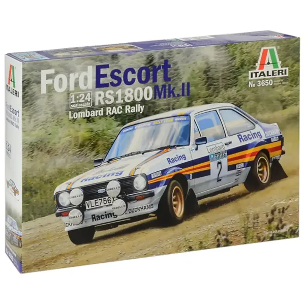 Italeri 1/24 Ford Escort RS1800 Mk.II Rally machetă auto imaginea 1
