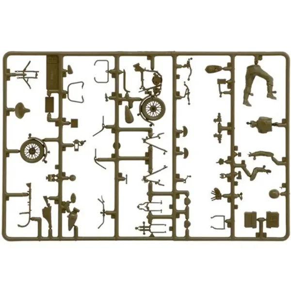 Italeri 1/35 Motociclete U.S. 2 bucăți machetă motocicletă militară imaginea 3