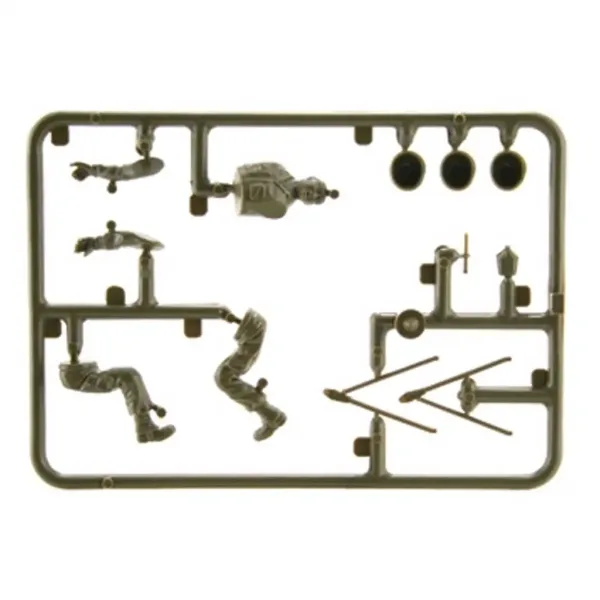 Italeri 1/35 Willys MB Jeep militar cu remorcă machetă vehicul imaginea 4