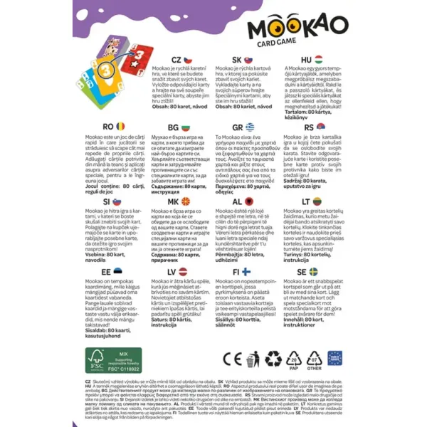 Joc de cărți Mookao cu vaci - Trefl imaginea 3