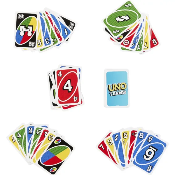 Joc de cărți UNO Teams - Mattel imaginea 3