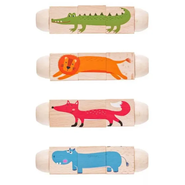 Joc de puzzle cu animale - Woodyland imaginea 2