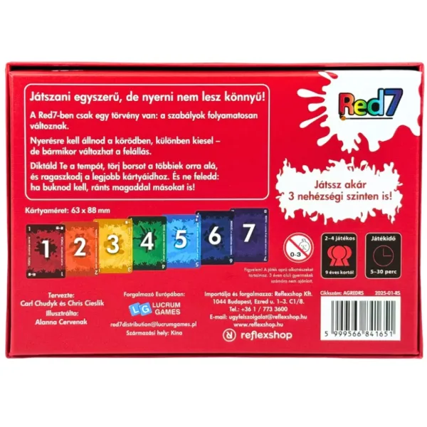 Joc de societate Red7 imaginea 2